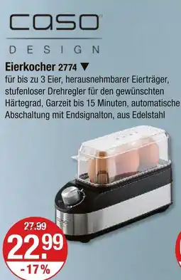 V Markt Caso design eierkocher 2774 Angebot