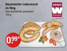 V Markt Weber hausmacher leberwurst im ring Angebot