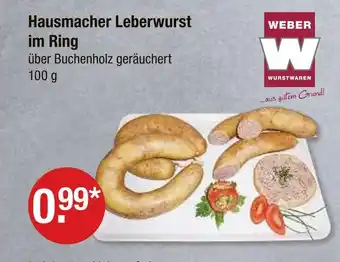 V Markt Weber hausmacher leberwurst im ring Angebot