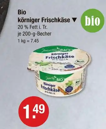V Markt Bio körniger frischkäse Angebot