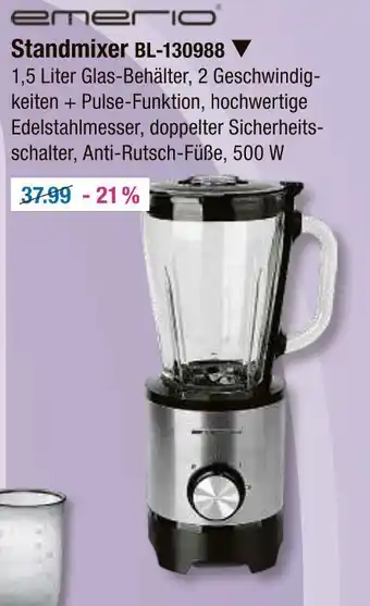 V Markt Emerio standmixer bl-130988 Angebot