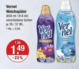 V Markt Vernel weichspüler aromatherapie lotusblüte Angebot