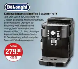 V Markt Delonghi kaffeevollautomat magnifica s ecam21.117.b Angebot