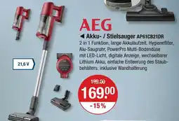 V Markt Aeg akku-/ stielsauger ap61cb21dr Angebot
