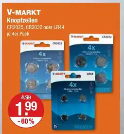 V Markt V-markt knopfzellen cr2025 Angebot