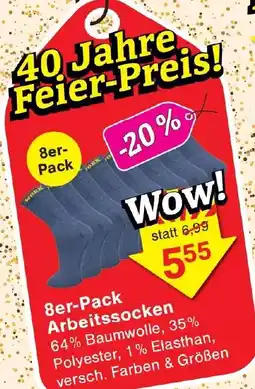 Wiglo Wunderland 8er-Pack Arbeitssocken Angebot