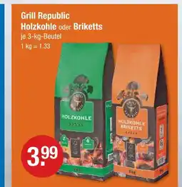 V Markt Grill republic holzkohle Angebot