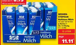 Kaufland Weihenstephan haltbare milch 3,5 % fett Angebot