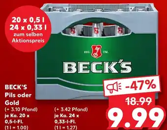 Kaufland Beck's pils Angebot