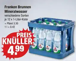 V Markt Franken brunnen mineralwasser Angebot