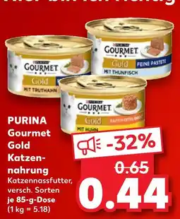 Kaufland Purina gourmet gold katzenfutter mit truthahn Angebot