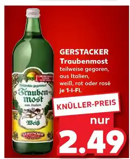Kaufland Gerstacker traubenmost weiß Angebot