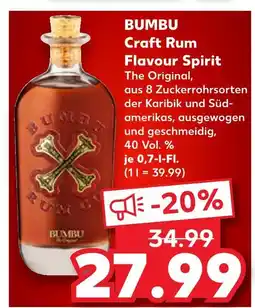 Kaufland Bumbu craft rum flavour spirit Angebot