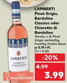 Kaufland Lamberti pinot grigio Angebot