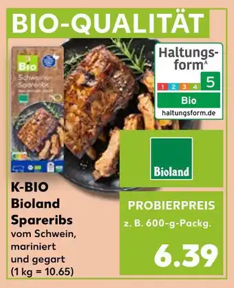 Kaufland Bioland k-bio bioland spareribs Angebot
