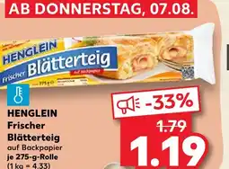 Kaufland Henglein frischer blätterteig Angebot