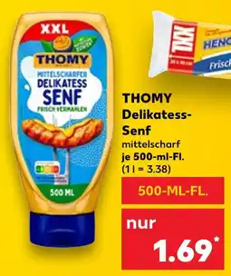 Kaufland Thomy delikatess-senf mittelscharf Angebot