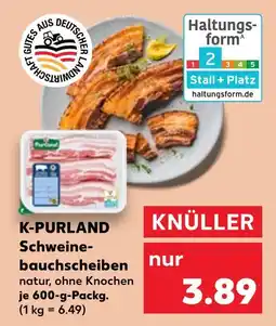 Kaufland K-purland schweinebauchscheiben natur, ohne knochen Angebot