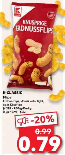 Kaufland K-classic knusprige erdnussflips Angebot