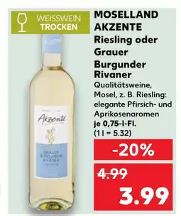 Kaufland Moselland akzente riesling Angebot