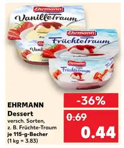Kaufland Ehrmann vanilletraum Angebot