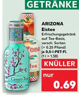 Kaufland Arizona green tea Angebot