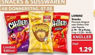 Kaufland Lorenz pommes original Angebot