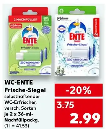 Kaufland Wc-ente frische-siegel 360° reinigung Angebot