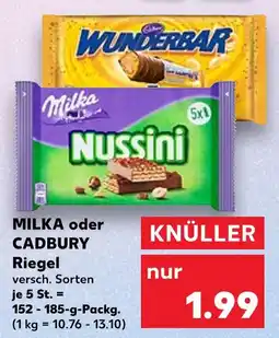 Kaufland Milka nussini riegel Angebot