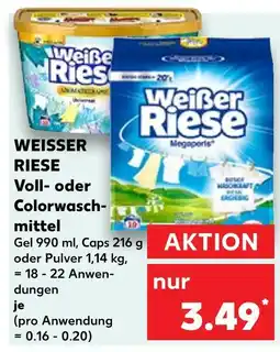 Kaufland Weißer riese voll- oder colorwaschmittel gel Angebot