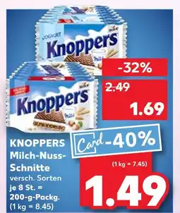 Kaufland Knoppers milch-nuss-schnitte Angebot