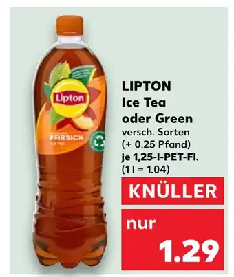 Kaufland Lipton ice tea pfirsich Angebot