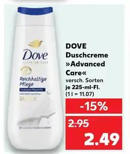 Kaufland Dove duschcreme advanced care Angebot