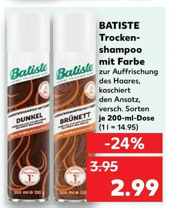 Kaufland Batiste trockenshampoo mit farbe dunkel Angebot