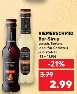 Kaufland Riemerschmid bar-sirup Angebot
