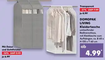 Kaufland Domopak living kleidertasche transparent Angebot
