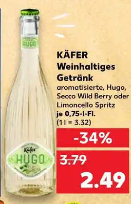 Kaufland Käfer weinhaltiges getränk aromatisierte hugo Angebot
