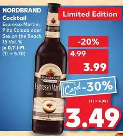 Kaufland Nordbrand cocktail espresso martini Angebot