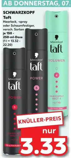Kaufland Schwarzkopf taft power haarspray halt 5 Angebot