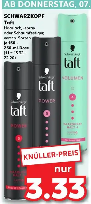 Kaufland Schwarzkopf taft power haarspray halt 5 Angebot