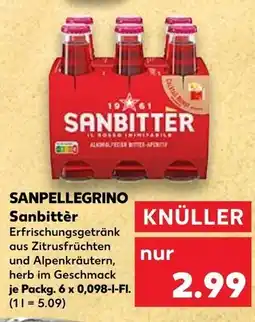 Kaufland Sanpellegrino sanbittèr Angebot