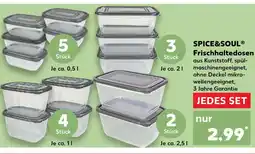 Kaufland Spice&soul frischhaltedosen 5 stück Angebot
