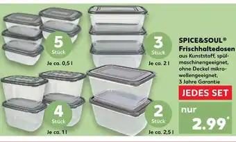 Kaufland Spice&soul frischhaltedosen 5 stück Angebot
