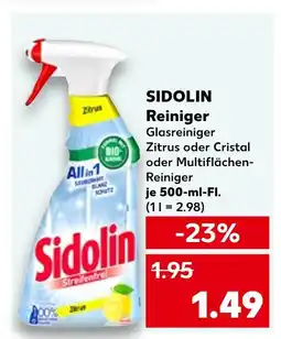 Kaufland Sidolin reiniger glasreiniger zitrus Angebot