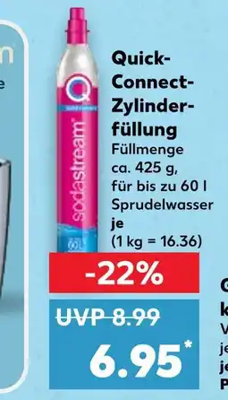 Kaufland Sodastream quick-connect-zylinderfüllung Angebot