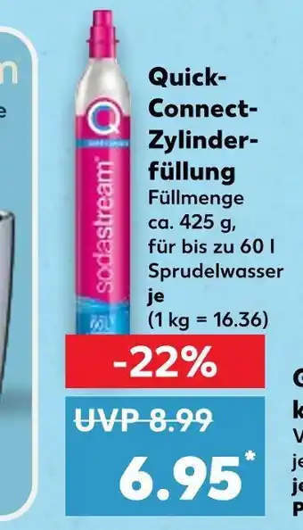 Kaufland Sodastream quick-connect-zylinderfüllung Angebot
