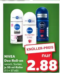 Kaufland Nivea black & white deo roll-on Angebot
