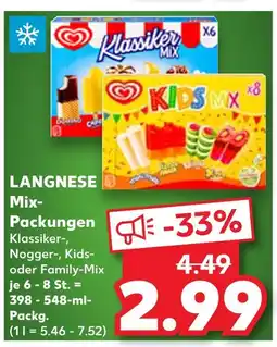 Kaufland Langnese klassiker mix Angebot