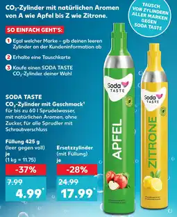 Kaufland Soda taste co₂-zylinder apfel Angebot