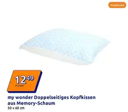 Action My wonder doppelseitiges kopfkissen aus memory-schaum Angebot